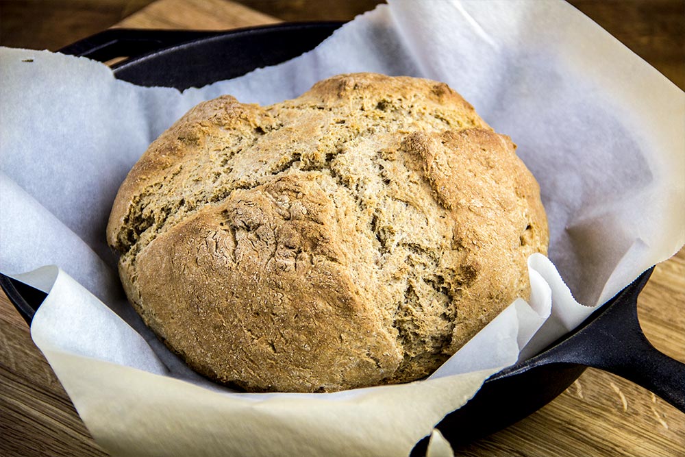 Unbuttered Wheat Brown Soda Bread