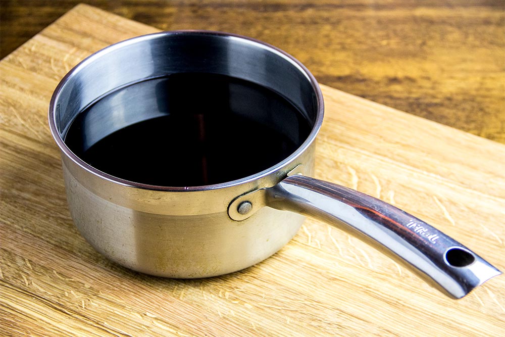 Red Wine in Saucepan