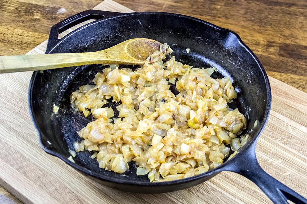 Caramelized Onions in Cast Iron Skillet
