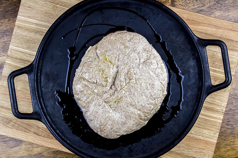 Warming Up Pizza Dough on Baking Sheet