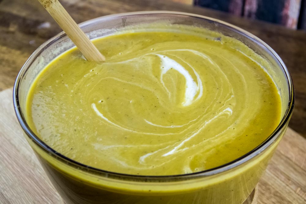 Coconut Milk in Squash Soup