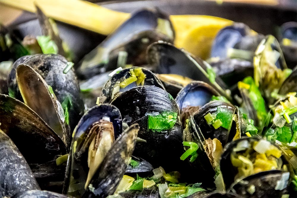 Steamed Mussels