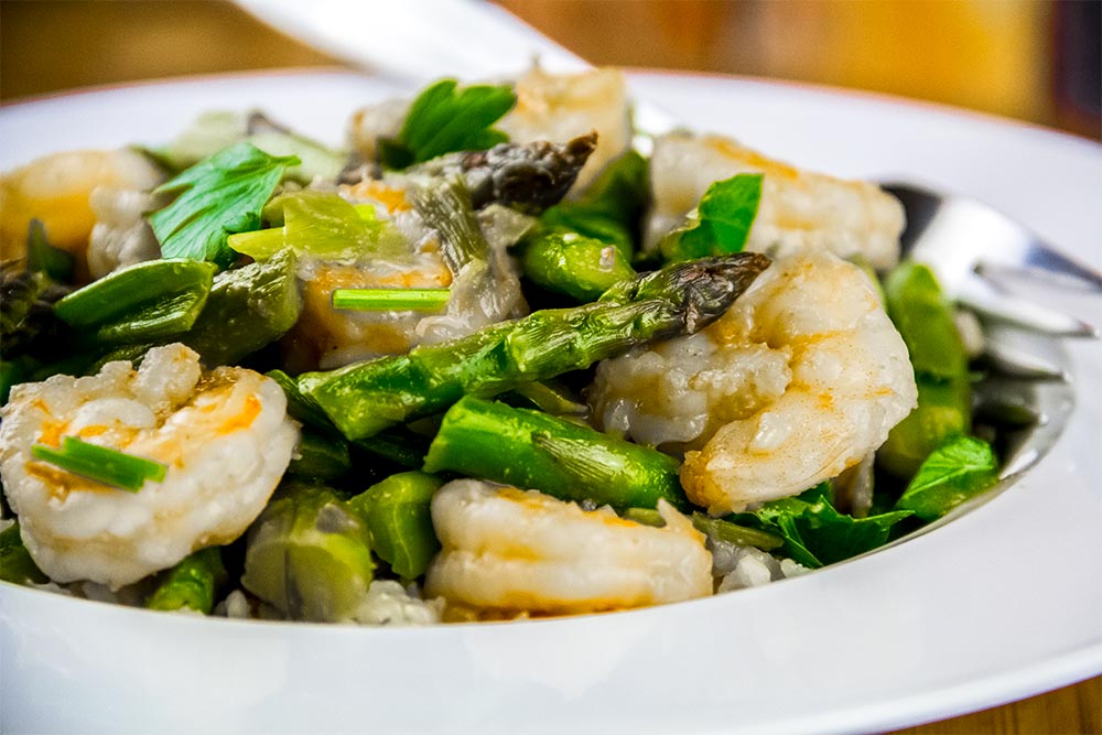 Stir-Fried Ginger Shrimp & Asparagus Recipe