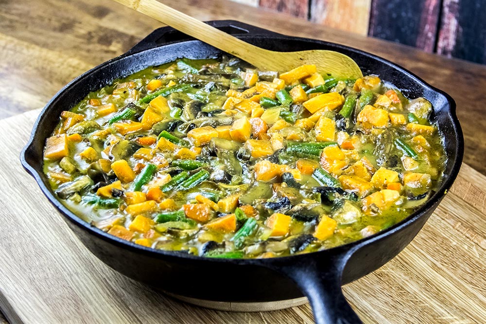 Sweet Potato and Carrot Vegetable Curry