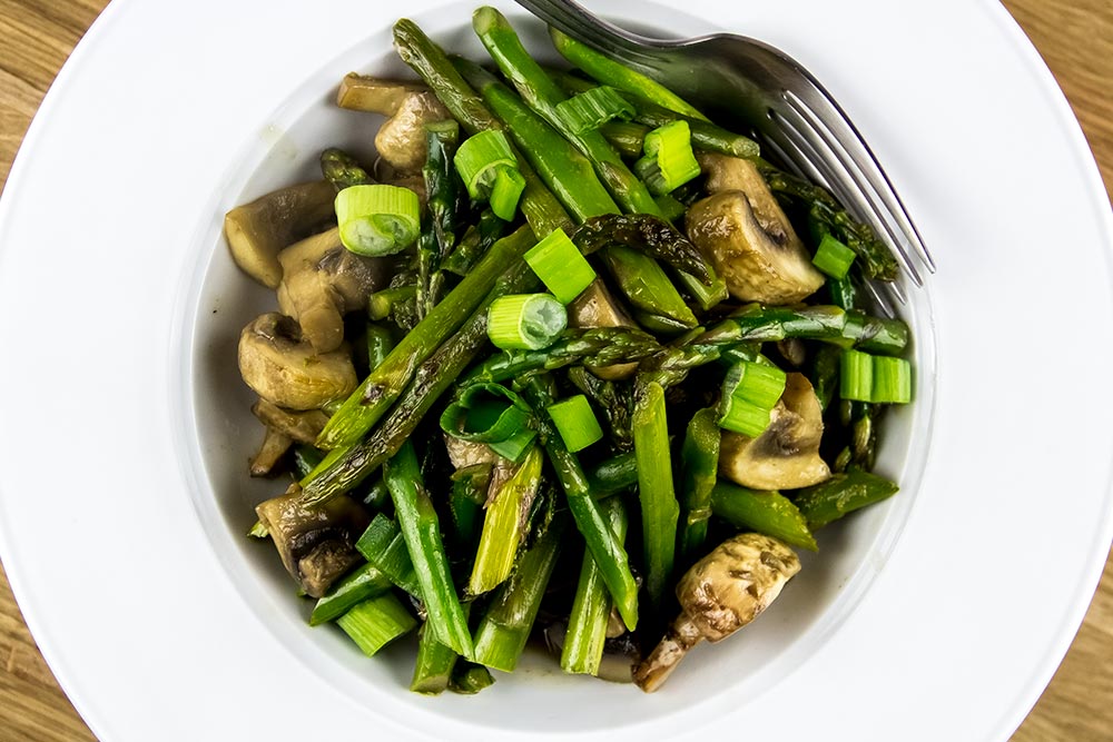 Asparagus and Mushroom Stir-Fry