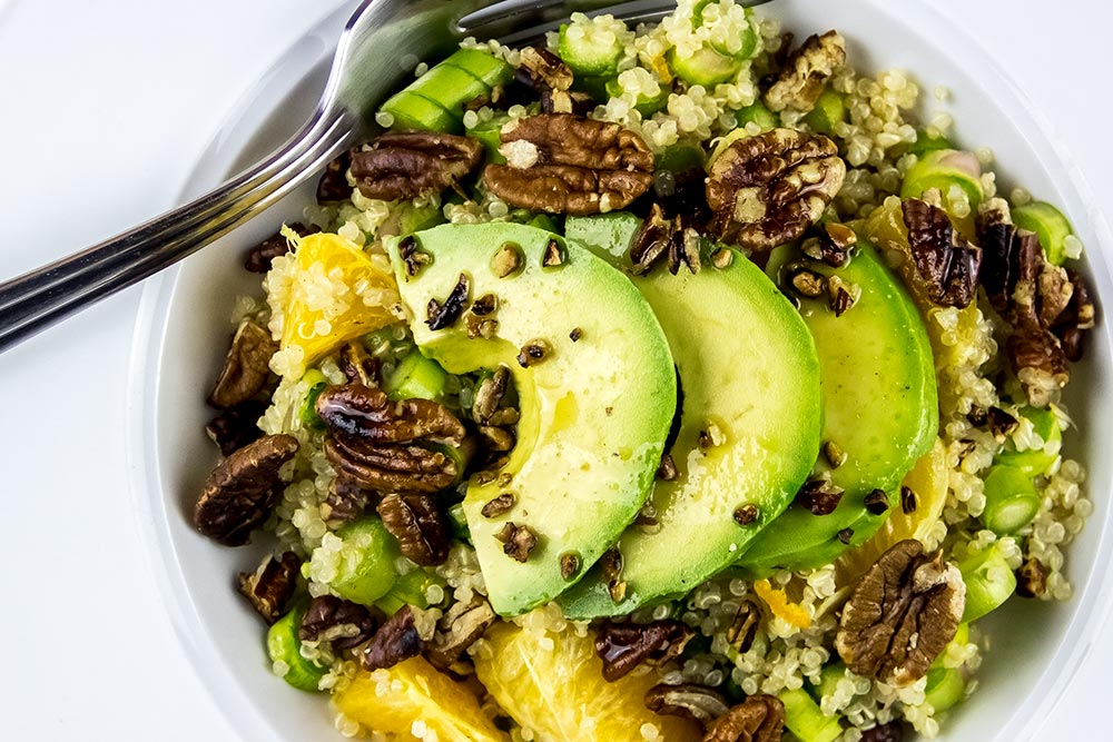 Avocado, Pecan and Ginger Salad