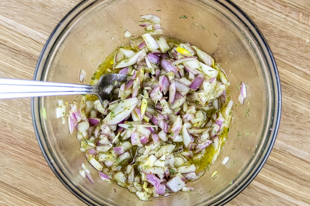 Onion, Tarragon and Honey Vinaigrette