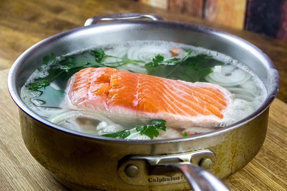 Poaching Salmon in Liquid