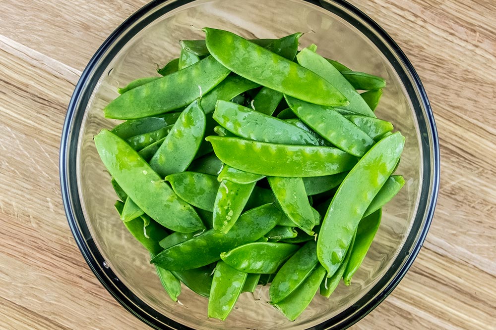 Snow Peas in Bowl