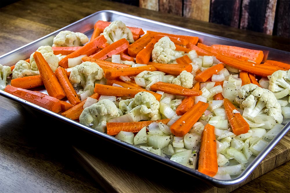 Vegetables on Large Baking Sheet