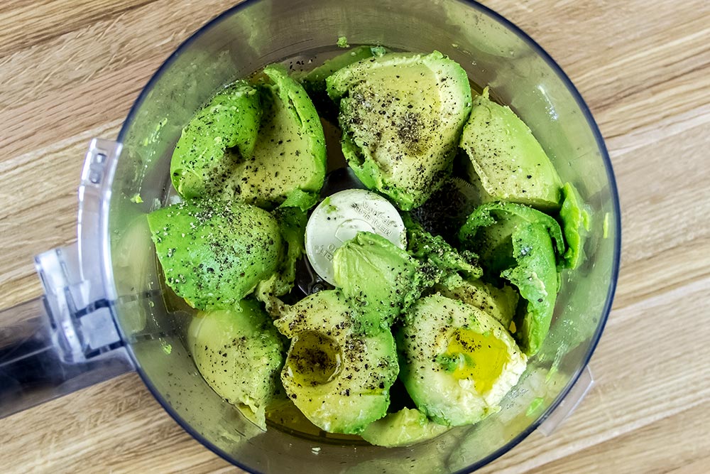 Avocados in Food Processor