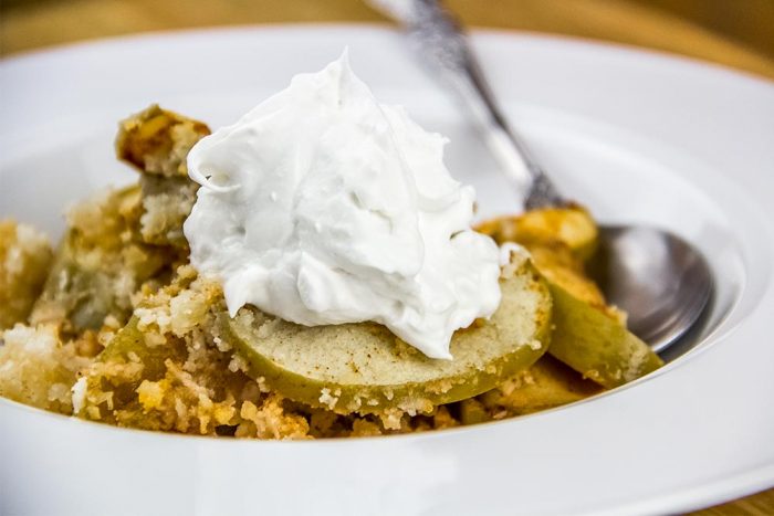 Cinnamon Apple Coconut Crisp Dessert Recipe