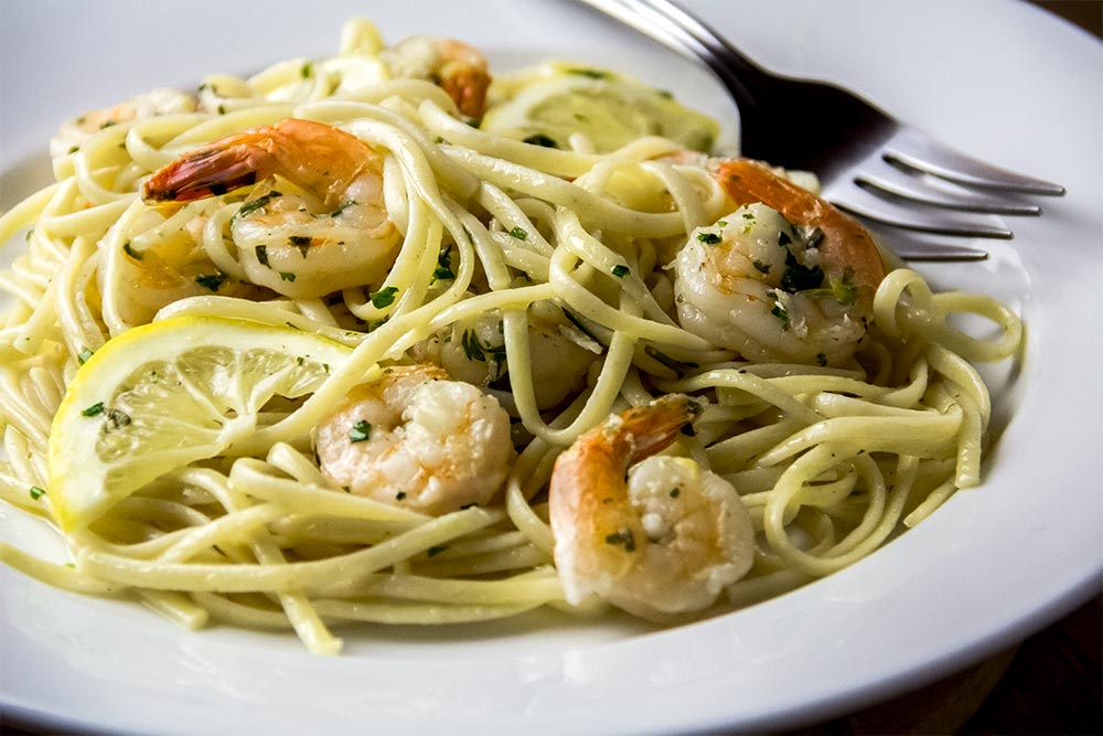 Garlicky Linguine With Lemon Shrimp Scampi Recipe