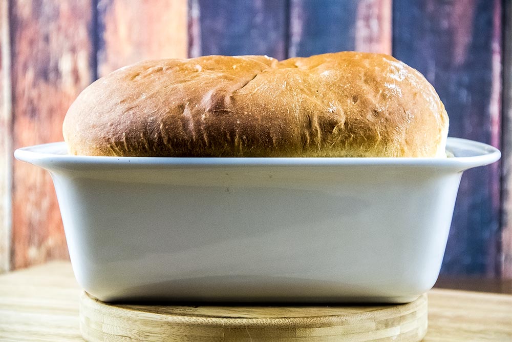 Loaf of Homemade White Sandwich Bread