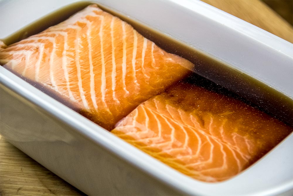 Marinading Salmon