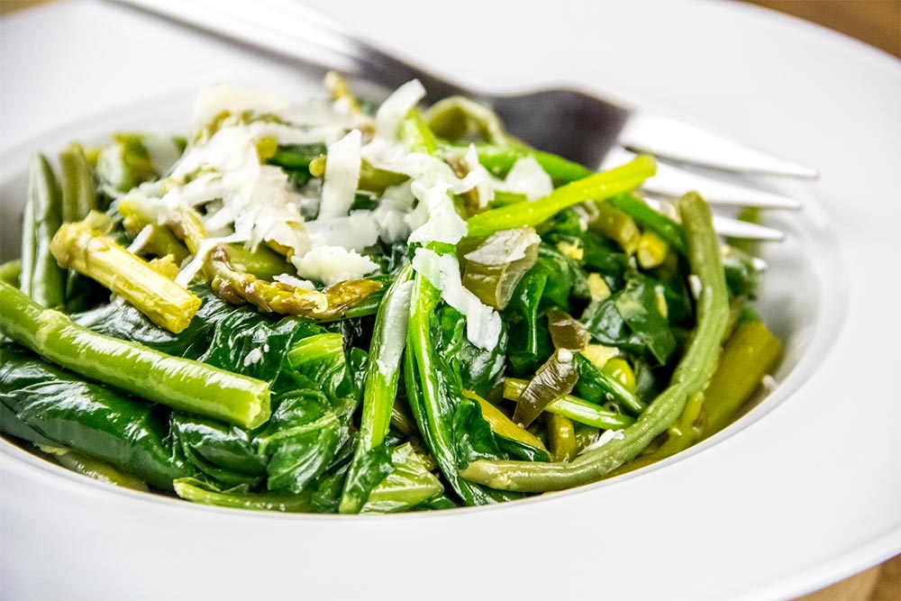 Quick Braised Vegetables with Parmesan Cheese