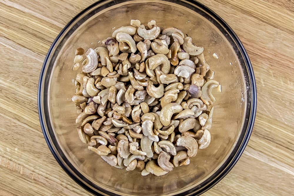 Cashew Nuts Soaked in Water