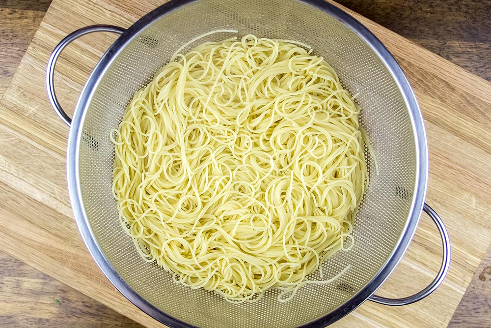 Angel Hair Spaghetti Pasta Cooked