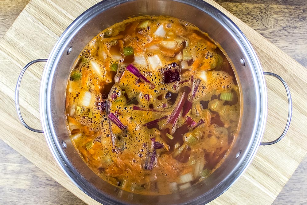 Cooking Borscht in a Pot