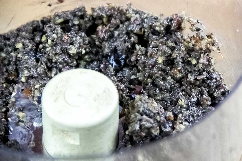 Olive Tapenade in Food Processor