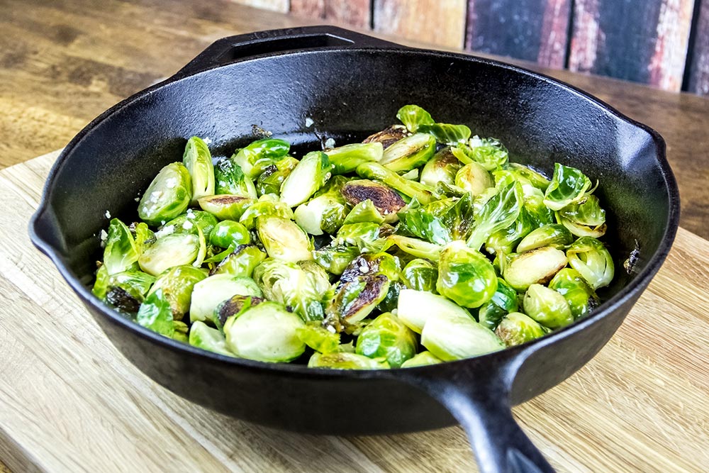 Pan Roasted Brussels Sprouts