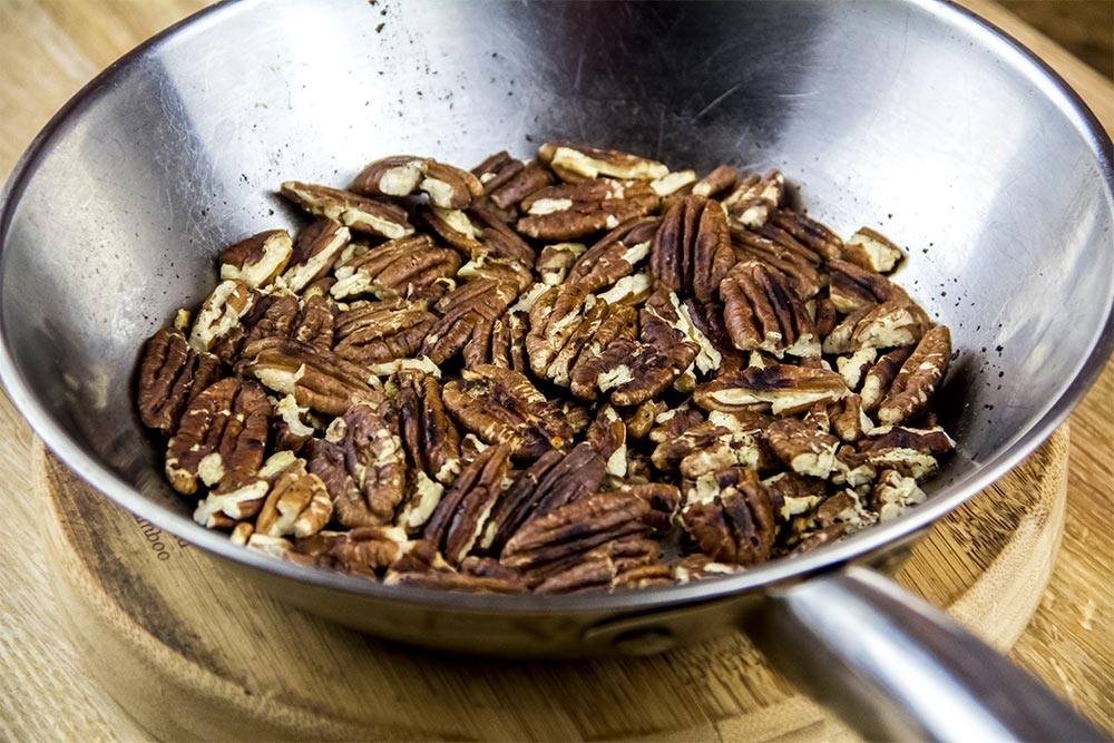 Toasting Pecans in Skillet