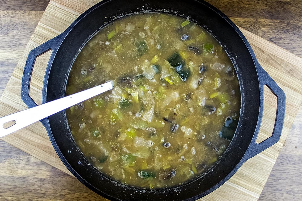 Preparing a Barigoule Soup in a Dutch Oven