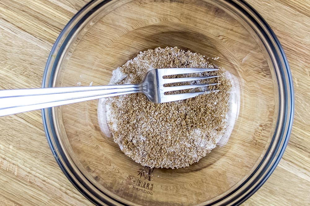 Brown and White Sugar Mixture