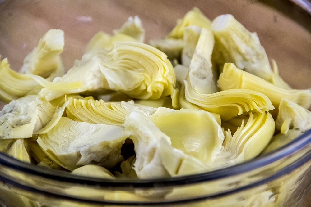 Quartered Baby Artichoke Hearts