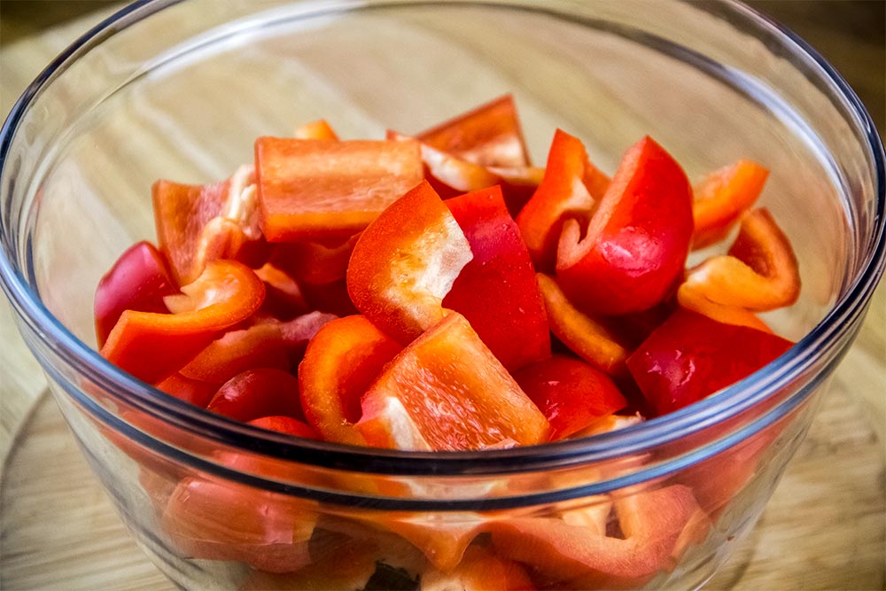 Chopped Red Bell Pepper