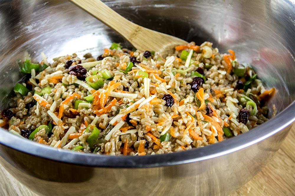 Farro Salad in Large Bowl