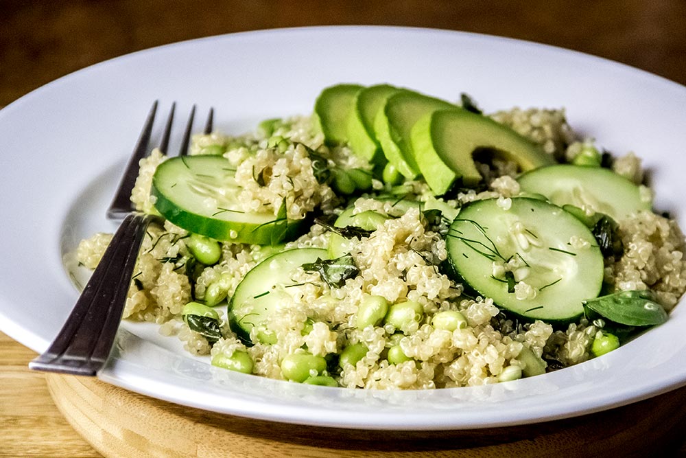 Quinoa with Edamame Salad