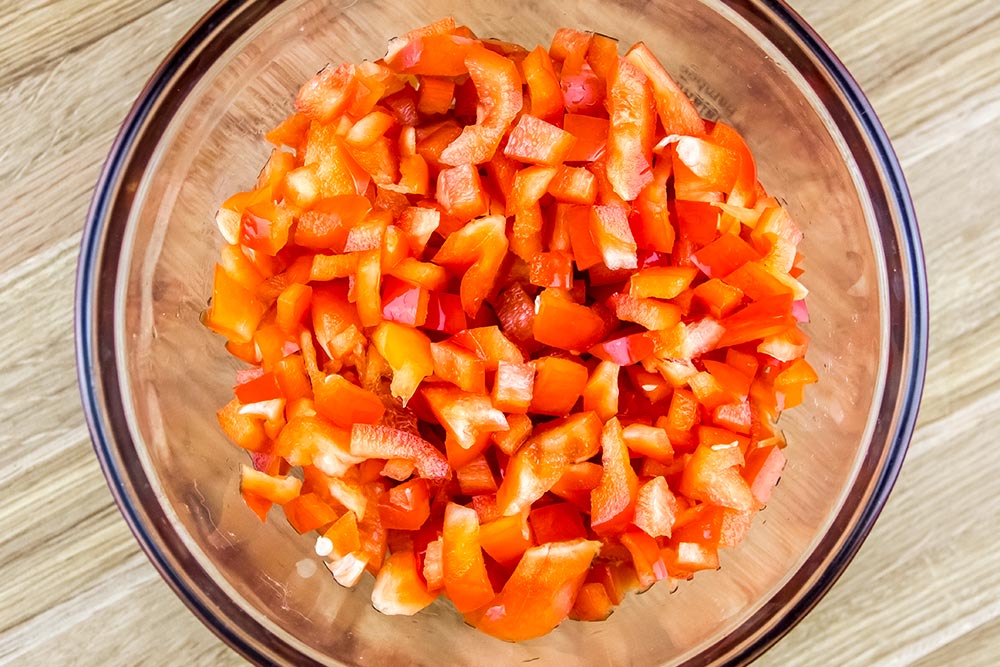 Chopped Red Bell Pepper