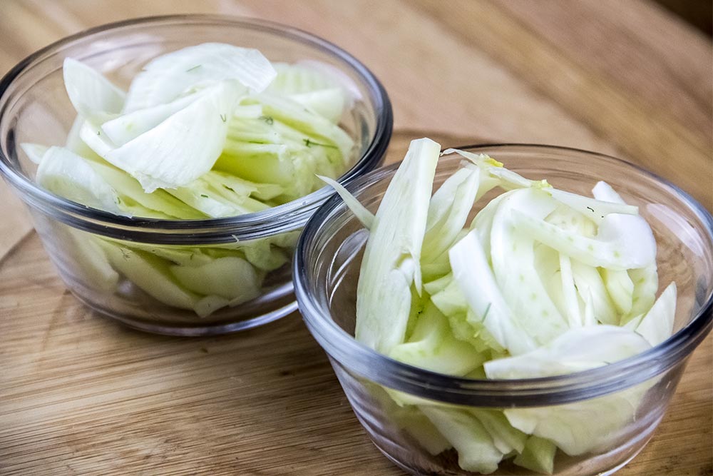 Sliced Fresh Fennel