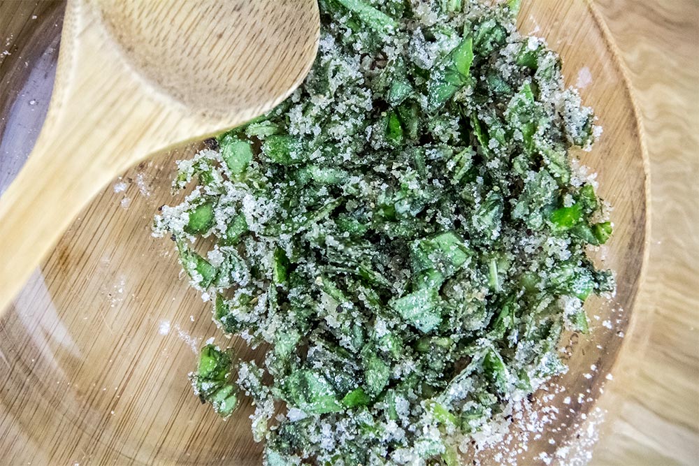 Sugar, Basil and Pepper Mixed Together