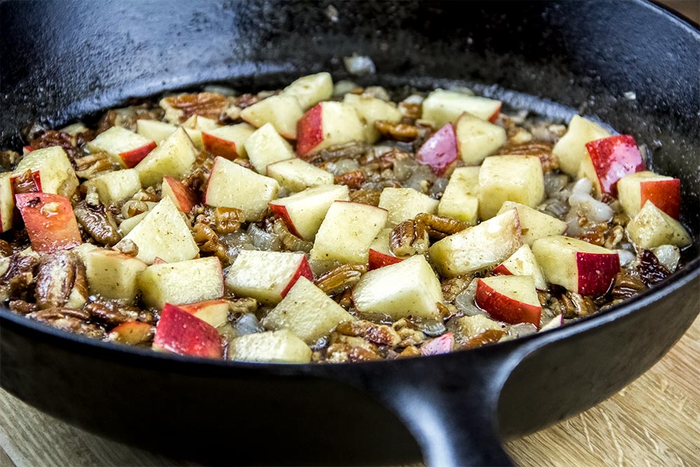 Cubed Apples in Butter Vinaigrette
