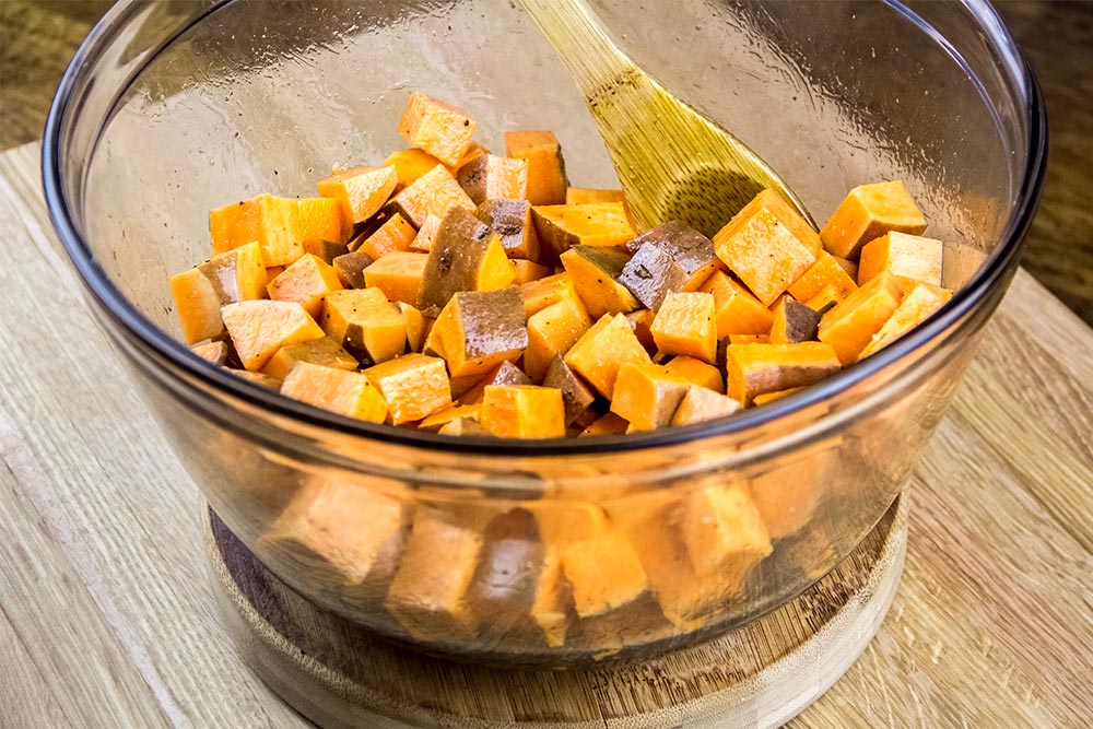Cubed Sweet Potatoes