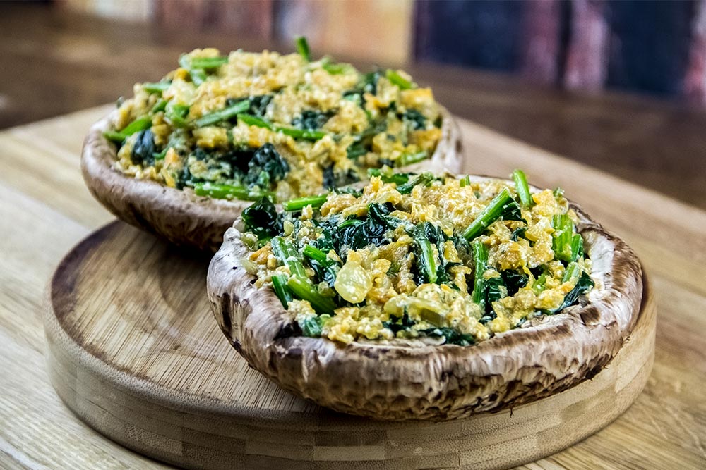 Filled Portobello Mushroom Caps