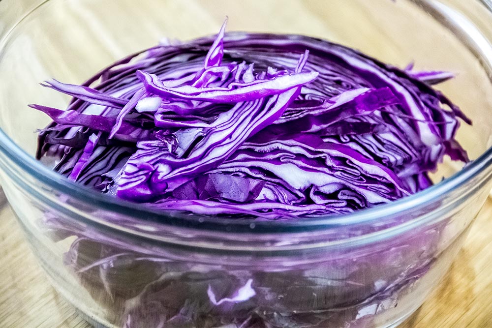 Sliced Red Cabbage