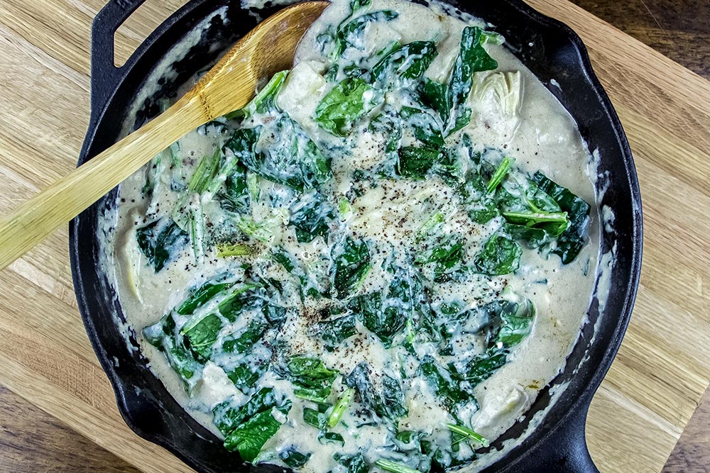 Spinach and Artichoke Alfredo Sauce