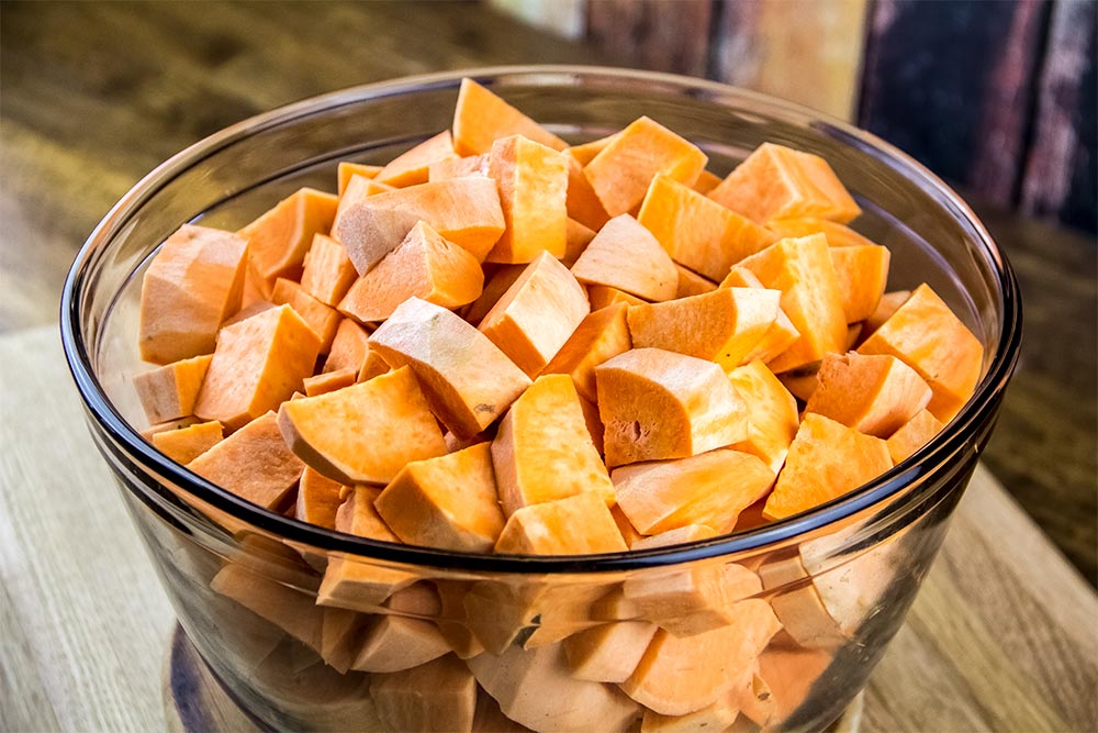 Cubed Sweet Potatoes
