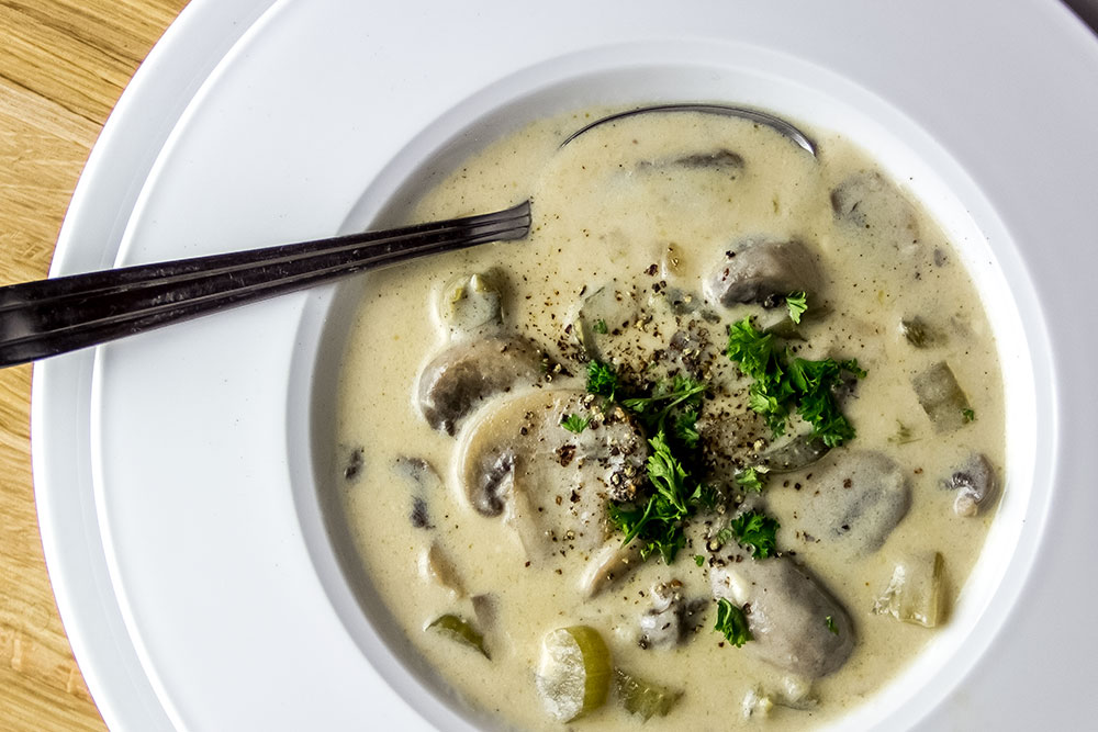 Creamy Cream of Mushroom  Soup Recipe