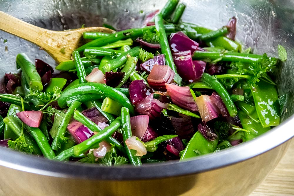 Green Bean and Onion Salad