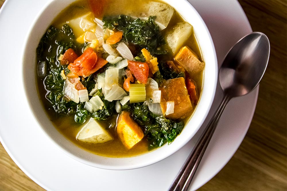 Sweet Potato & Celery Chowder Soup