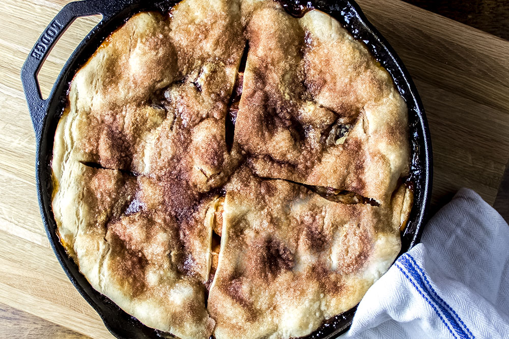 Grandma's Famous Cast Iron Skillet Apple Pie Recipe