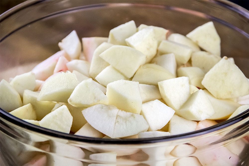 Cut Up Apple Pieces