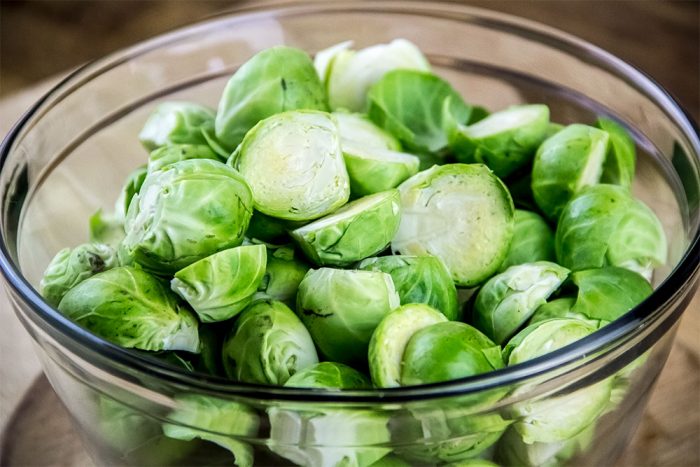 Halved Brussels Sprouts