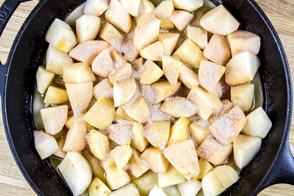 First Layer of Apples