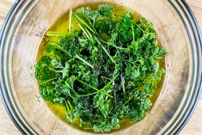 Unmixed Parsley Dressing