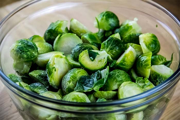 Halved Brussels Sprouts